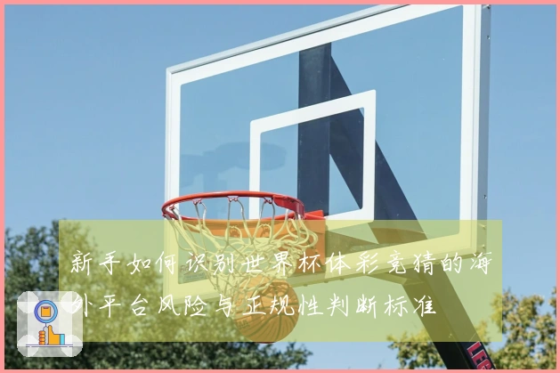 新手如何识别世界杯体彩竞猜的海外平台风险与正规性判断标准